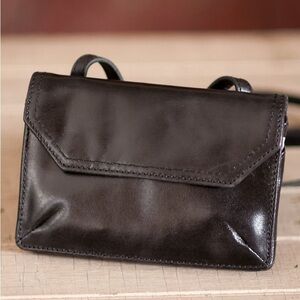 HOBO pocket Leather Mini crossbody bag